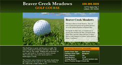 Desktop Screenshot of beavercreekmeadowsgolf.com